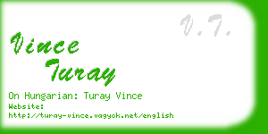 vince turay business card